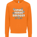 Future Marine Biologist Mens Sweatshirt Jumper Orange