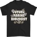 Future Marine Biologist Mens T-Shirt 100% Cotton Black