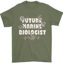 Future Marine Biologist Mens T-Shirt 100% Cotton Military Green
