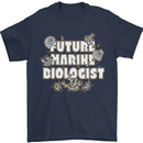 Future Marine Biologist Mens T-Shirt 100% Cotton Navy Blue