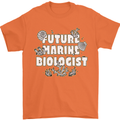 Future Marine Biologist Mens T-Shirt 100% Cotton Orange
