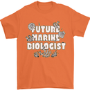Future Marine Biologist Mens T-Shirt 100% Cotton Orange
