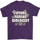 Future Marine Biologist Mens T-Shirt 100% Cotton Purple