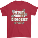 Future Marine Biologist Mens T-Shirt 100% Cotton Red