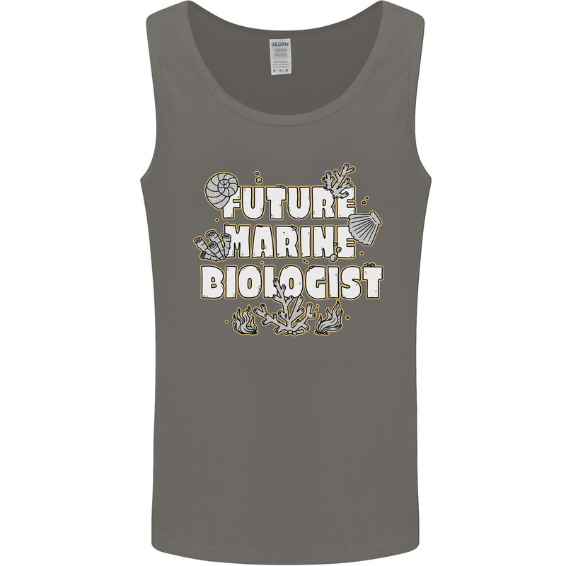 Future Marine Biologist Mens Vest Tank Top Charcoal