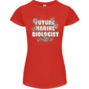 Future Marine Biologist Womens Petite Cut T-Shirt Red