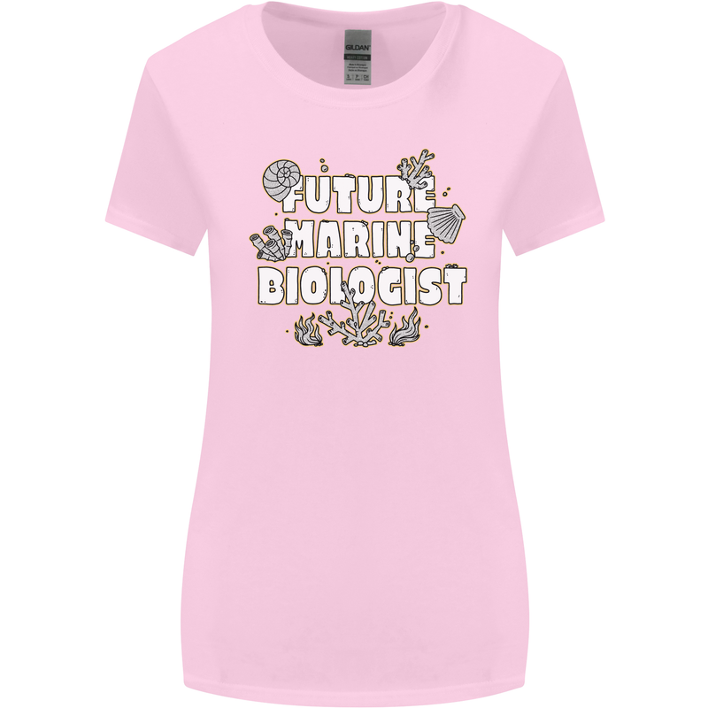 Future Marine Biologist Womens Wider Cut T-Shirt Light Pink