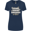 Future Marine Biologist Womens Wider Cut T-Shirt Navy Blue