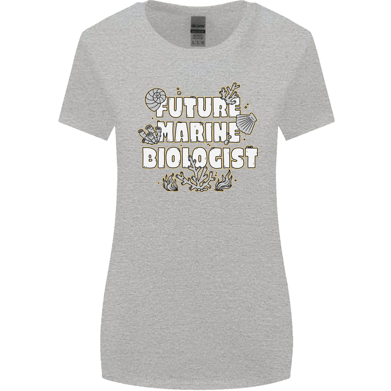 Future Marine Biologist Womens Wider Cut T-Shirt Sports Grey
