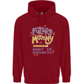 Future Mommy New Baby in Progress Pregnancy Childrens Kids Hoodie Red
