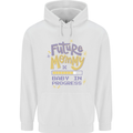Future Mommy New Baby in Progress Pregnancy Childrens Kids Hoodie White