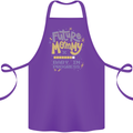 Future Mommy New Baby in Progress Pregnancy Cotton Apron 100% Organic Purple