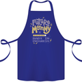 Future Mommy New Baby in Progress Pregnancy Cotton Apron 100% Organic Royal Blue