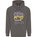 Future Mommy New Baby in Progress Pregnancy Mens 80% Cotton Hoodie Charcoal