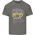 Future Mommy New Baby in Progress Pregnancy Mens Cotton T-Shirt Tee Top Charcoal