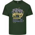 Future Mommy New Baby in Progress Pregnancy Mens Cotton T-Shirt Tee Top Forest Green