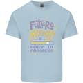 Future Mommy New Baby in Progress Pregnancy Mens Cotton T-Shirt Tee Top Light Blue