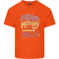 Future Mommy New Baby in Progress Pregnancy Mens Cotton T-Shirt Tee Top Orange