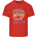 Future Mommy New Baby in Progress Pregnancy Mens Cotton T-Shirt Tee Top Red