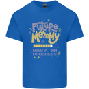 Future Mommy New Baby in Progress Pregnancy Mens Cotton T-Shirt Tee Top Royal Blue
