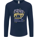 Future Mommy New Baby in Progress Pregnancy Mens Long Sleeve T-Shirt Navy Blue