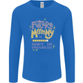 Future Mommy New Baby in Progress Pregnancy Mens Long Sleeve T-Shirt Royal Blue