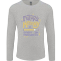 Future Mommy New Baby in Progress Pregnancy Mens Long Sleeve T-Shirt Sports Grey