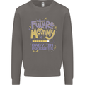 Future Mommy New Baby in Progress Pregnancy Mens Sweatshirt Jumper Charcoal