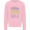 Future Mommy New Baby in Progress Pregnancy Mens Sweatshirt Jumper Light Pink