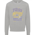 Future Mommy New Baby in Progress Pregnancy Mens Sweatshirt Jumper Sports Grey