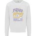 Future Mommy New Baby in Progress Pregnancy Mens Sweatshirt Jumper White