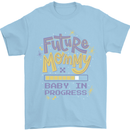 Future Mommy New Baby in Progress Pregnancy Mens T-Shirt 100% Cotton Light Blue