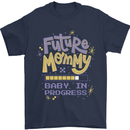 Future Mommy New Baby in Progress Pregnancy Mens T-Shirt 100% Cotton Navy Blue