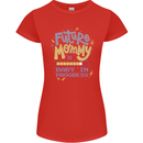 Future Mommy New Baby in Progress Pregnancy Womens Petite Cut T-Shirt Red