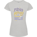 Future Mommy New Baby in Progress Pregnancy Womens Petite Cut T-Shirt Sports Grey