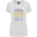 Future Mommy New Baby in Progress Pregnancy Womens Wider Cut T-Shirt White
