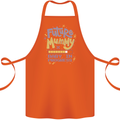 Future Mummy New Baby in Progress Pregnancy Cotton Apron 100% Organic Orange