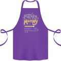 Future Mummy New Baby in Progress Pregnancy Cotton Apron 100% Organic Purple