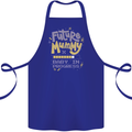Future Mummy New Baby in Progress Pregnancy Cotton Apron 100% Organic Royal Blue