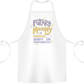 Future Mummy New Baby in Progress Pregnancy Cotton Apron 100% Organic White
