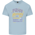 Future Mummy New Baby in Progress Pregnancy Kids T-Shirt Childrens Light Blue