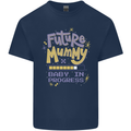 Future Mummy New Baby in Progress Pregnancy Kids T-Shirt Childrens Navy Blue