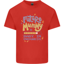 Future Mummy New Baby in Progress Pregnancy Kids T-Shirt Childrens Red
