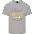 Future Mummy New Baby in Progress Pregnancy Kids T-Shirt Childrens Sports Grey
