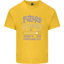 Future Mummy New Baby in Progress Pregnancy Kids T-Shirt Childrens Yellow