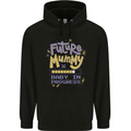 Future Mummy New Baby in Progress Pregnancy Mens 80% Cotton Hoodie Black