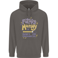 Future Mummy New Baby in Progress Pregnancy Mens 80% Cotton Hoodie Charcoal