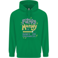 Future Mummy New Baby in Progress Pregnancy Mens 80% Cotton Hoodie Irish Green
