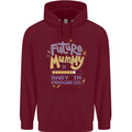 Future Mummy New Baby in Progress Pregnancy Mens 80% Cotton Hoodie Maroon