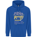 Future Mummy New Baby in Progress Pregnancy Mens 80% Cotton Hoodie Royal Blue
